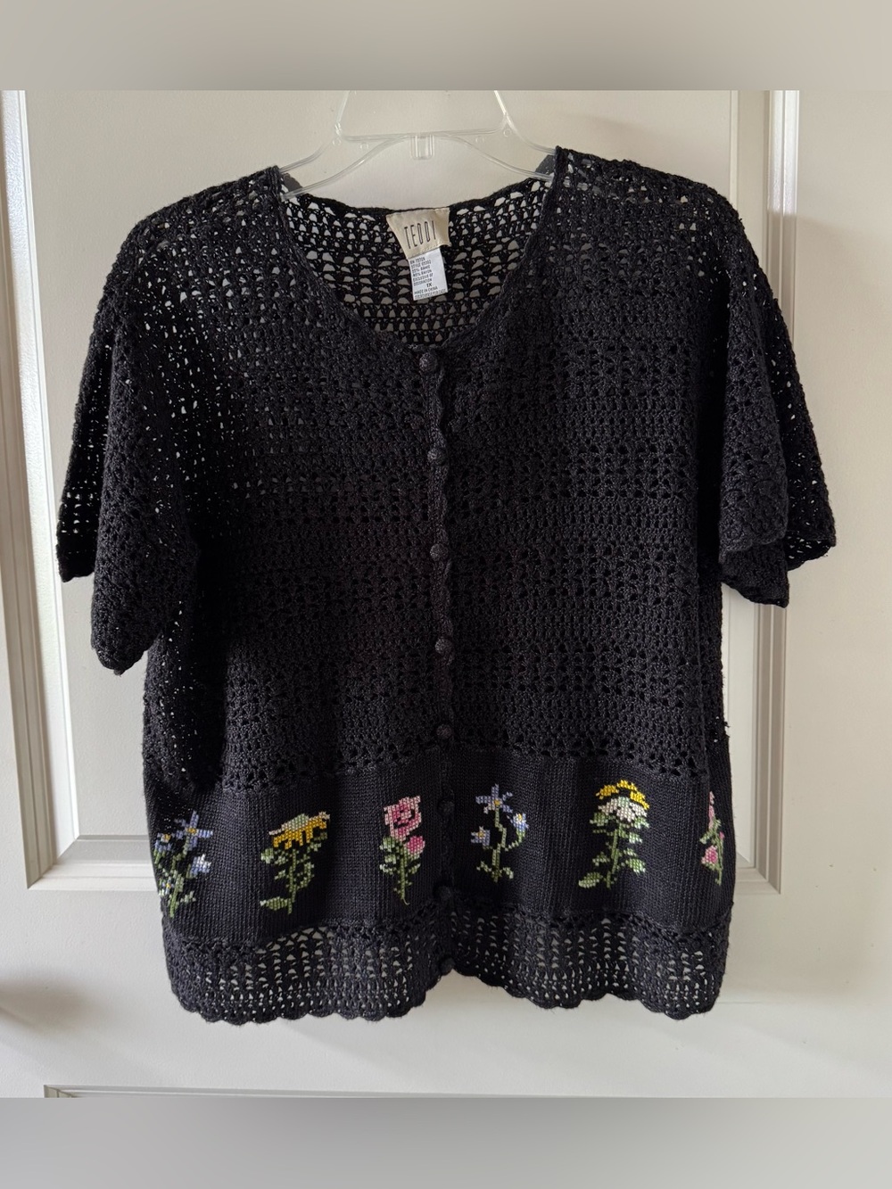 Teddi crocheted cardigan